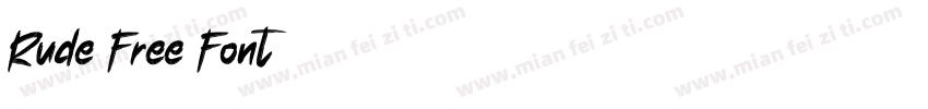 Rude Free Font字体转换